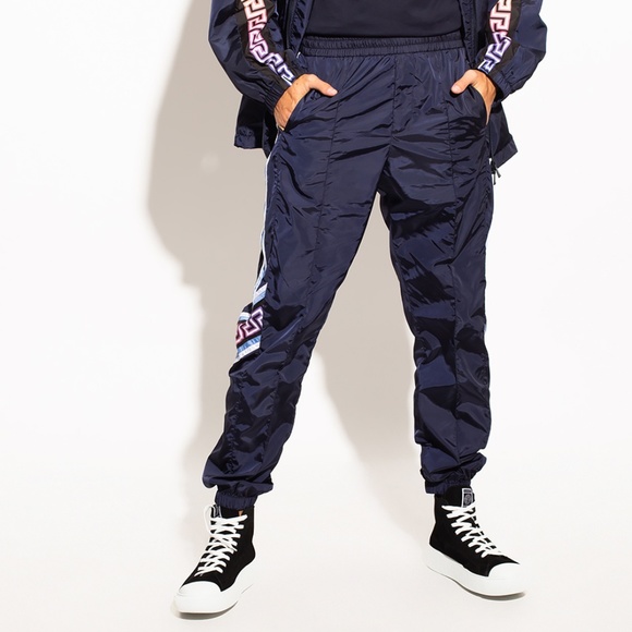 Versace Greca Tapered Track Pants - Picture 1 of 9